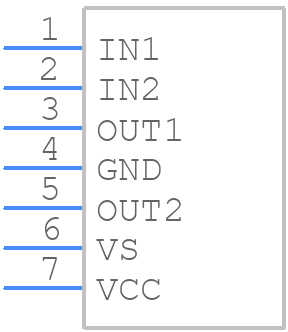 TA7257P - Panasonic - PCB symbol