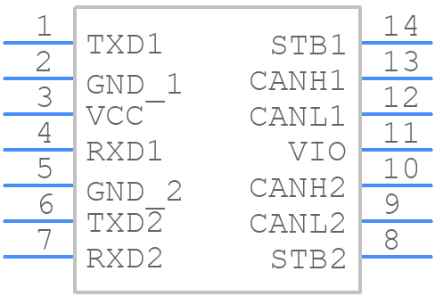 TJA1448AT/0Z - NXP - PCB symbol