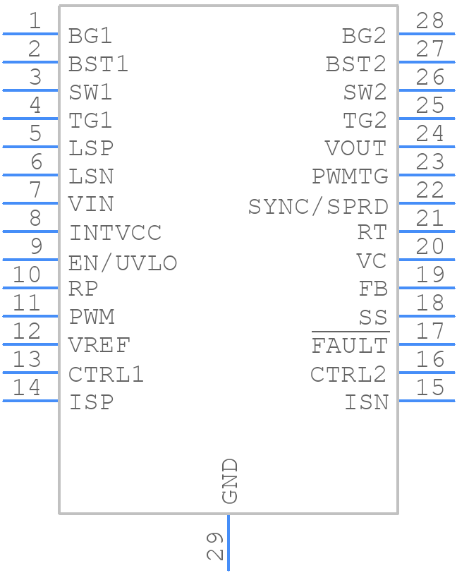 LT8391EFE#PBF - Analog Devices - PCB symbol