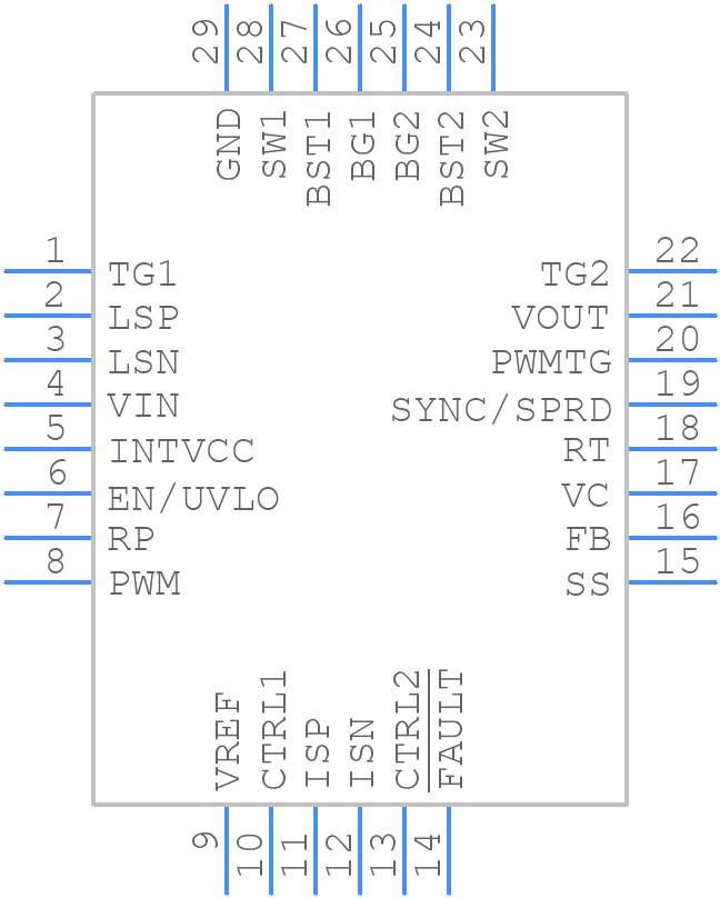 LT8391AIUFD#PBF - Analog Devices - PCB symbol