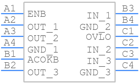 FPF3381UCX - onsemi - PCB symbol