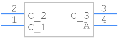 LA E67B-U2AA-24-1 - ams OSRAM - PCB symbol