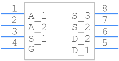 NTHD4P02FT1 - onsemi - PCB symbol