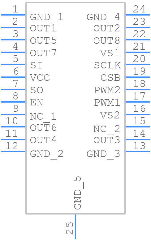 NCV7724DQBR2G - onsemi - PCB symbol