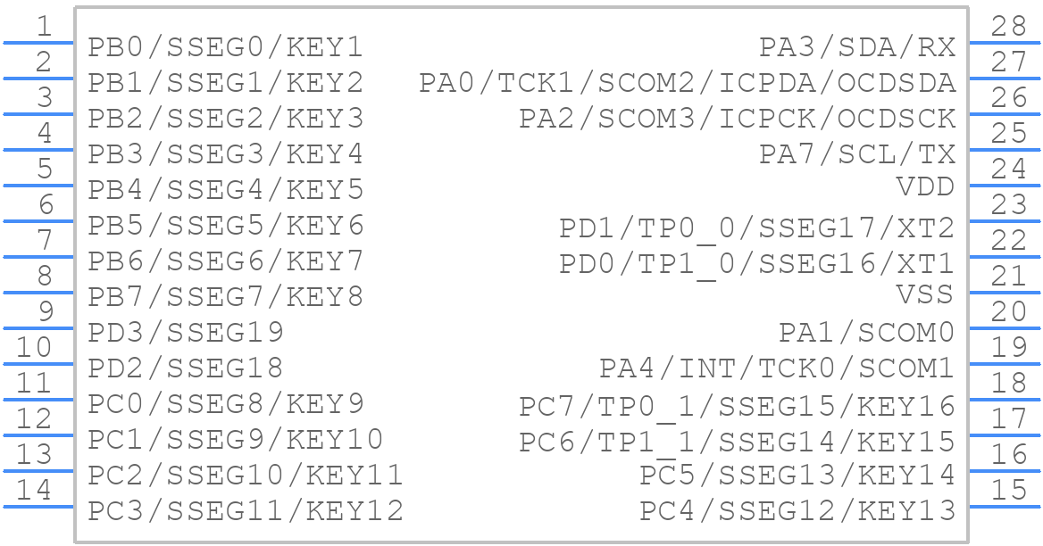 BS82C16A-3 - Holtek - PCB symbol
