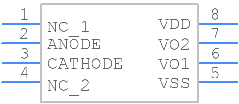 FOD3182TV - onsemi - PCB symbol