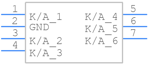 RCLAMP3346PQTNT - SEMTECH - PCB symbol