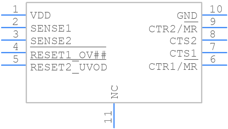 TPS37A010122DSKR - Texas Instruments - PCB symbol