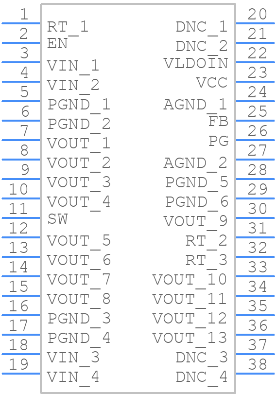 TLVM13630RDHR - Texas Instruments - PCB symbol