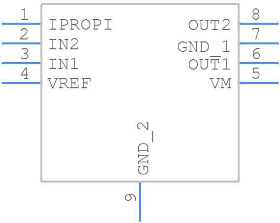 DRV8251A - Texas Instruments - PCB symbol