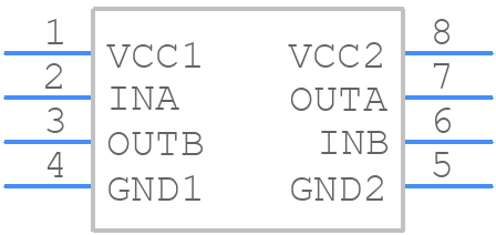 ISO6721RBDR - Texas Instruments - PCB symbol