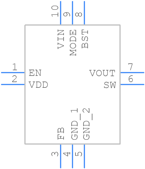 MP3437GRP-P - Monolithic Power Systems (MPS) - PCB symbol