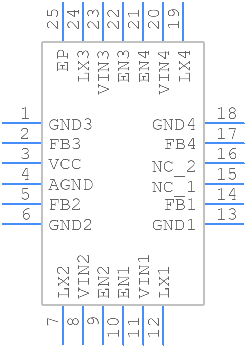 EA3059QDR - Ever Analog - PCB symbol