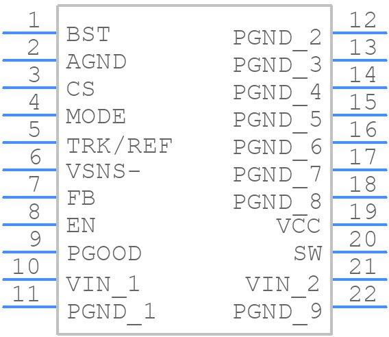 MP8792GLE - Monolithic Power Systems (MPS) - PCB symbol