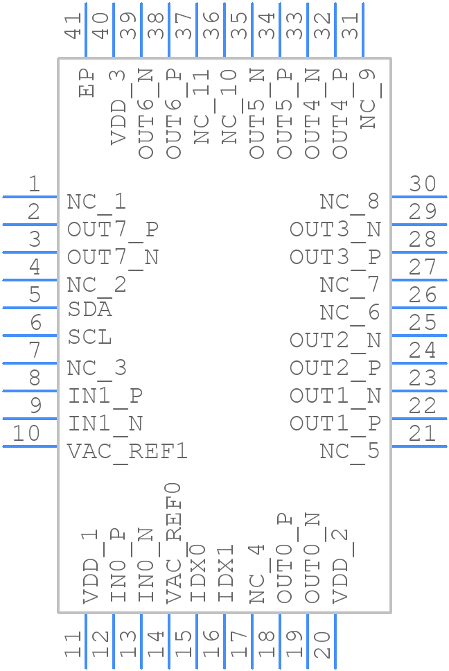 LMK1D1208IRHAT - Texas Instruments - PCB symbol