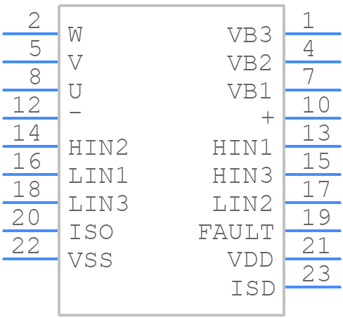 STK621 033N - onsemi - PCB symbol
