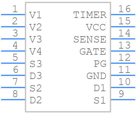 LTC2921IGN - Linear Systems - PCB symbol