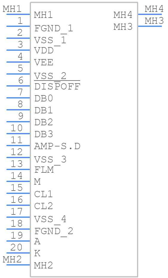 SG12864T - SUNON - PCB symbol