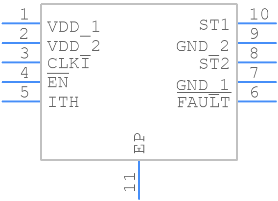 MAX22256AATB+ - Analog Devices - PCB symbol