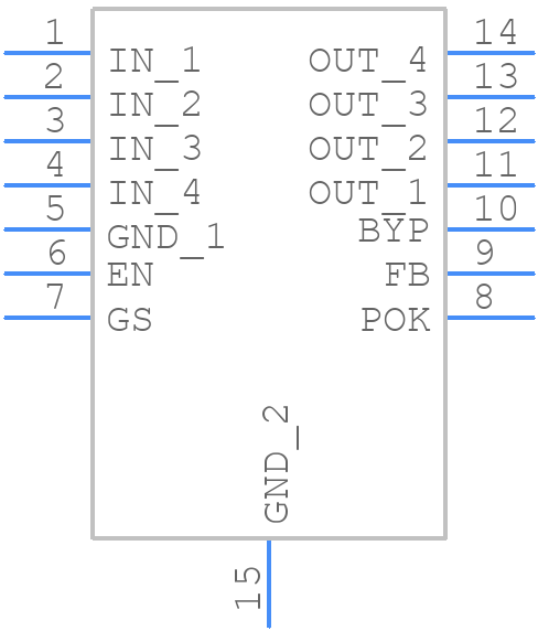 MAX25302B - Analog Devices - PCB symbol