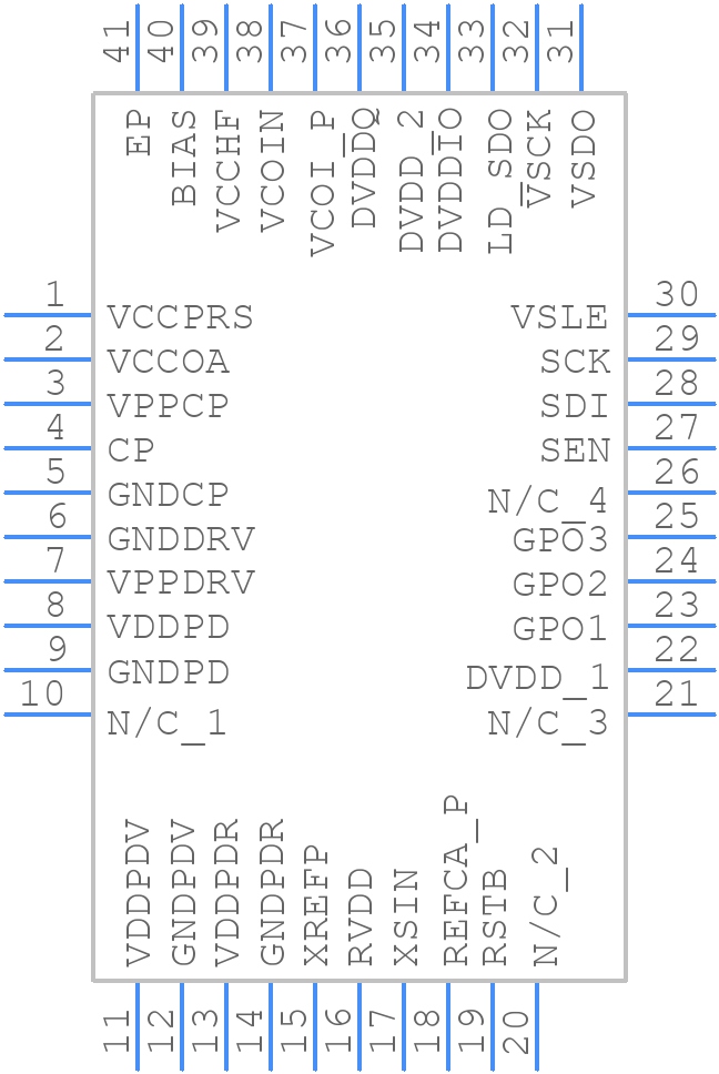 HMC701LP6CETR - Analog Devices - PCB symbol