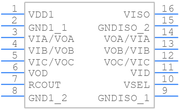 ADUM5401ARWZ-RL - Analog Devices - PCB symbol