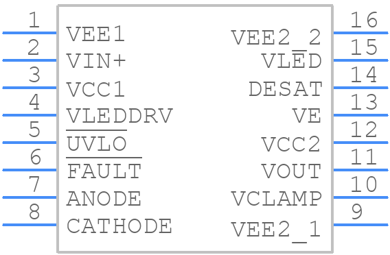 ACPL-337J-000E - Avago Technologies - PCB symbol