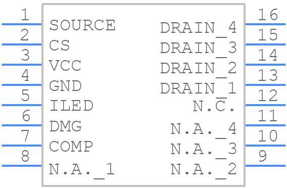 HVLED815PFTR - STMicroelectronics - PCB symbol