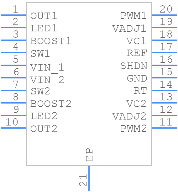 LT3475IFE-1#PBF - Analog Devices - PCB symbol