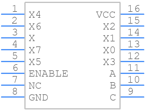 MC74LVX8051DTR2G - onsemi - PCB symbol