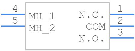 300SP1J1REDM6QE - E-Switch - PCB symbol