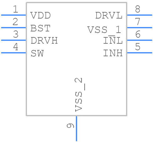 MP1925HR-LF-P - Monolithic Power Systems (MPS) - PCB symbol