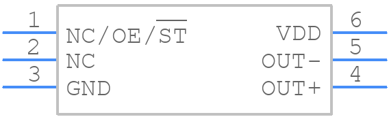 SiT9121AI-2C2-25E125.000000 - SiTime - PCB symbol