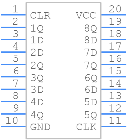 SN74HCS273QPWRQ1 - Texas Instruments - PCB symbol