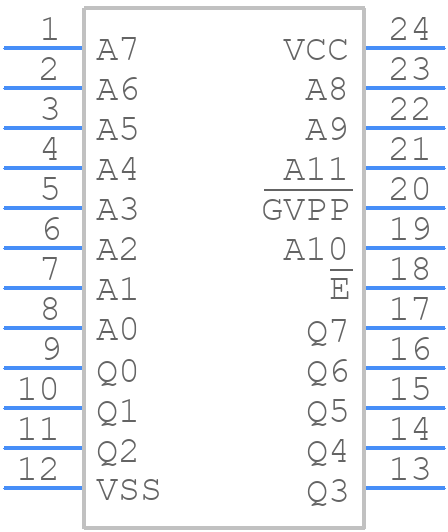 M2732AF1 - STMicroelectronics - PCB symbol