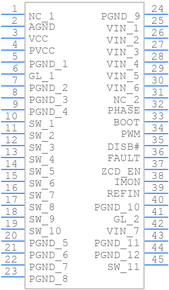 NCP303151MNTWG - onsemi - PCB symbol
