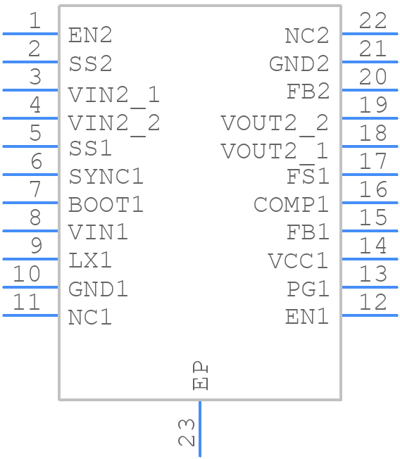 RAA2124214GNPMA0 - Renesas Electronics - PCB symbol