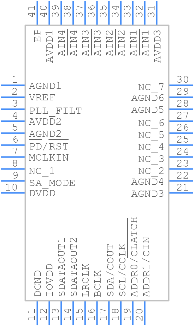 ADAU1979WBCPZ-RL - Analog Devices - PCB symbol