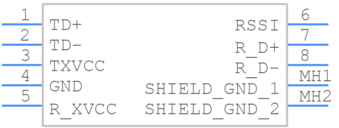 AFBR-5972BZ - Avago Technologies - PCB symbol
