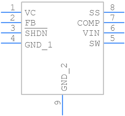 LT3489EMS8E#TRPBF - Analog Devices - PCB symbol