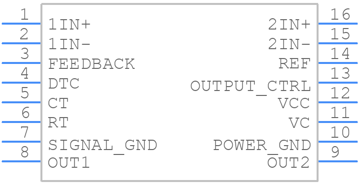 TL598CDG4 - Texas Instruments - PCB symbol