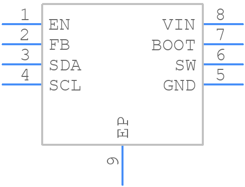 TPS566250DDAR - Texas Instruments - PCB symbol