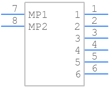DF13-6P-1.25V(75) - Hirose - PCB symbol