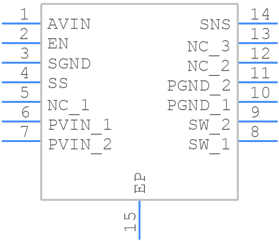 LM2852XMXAX-1.8/NOPB - Texas Instruments - PCB symbol