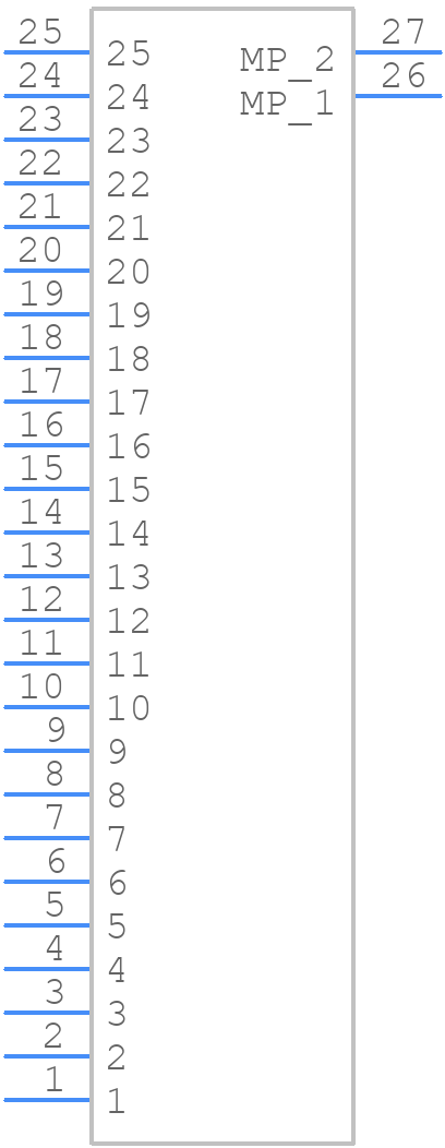 DF14-25P-1.25H(24) - Hirose - PCB symbol