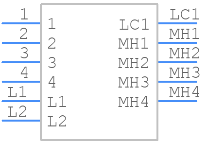 LP6OA2ASRG - E-Switch - PCB symbol