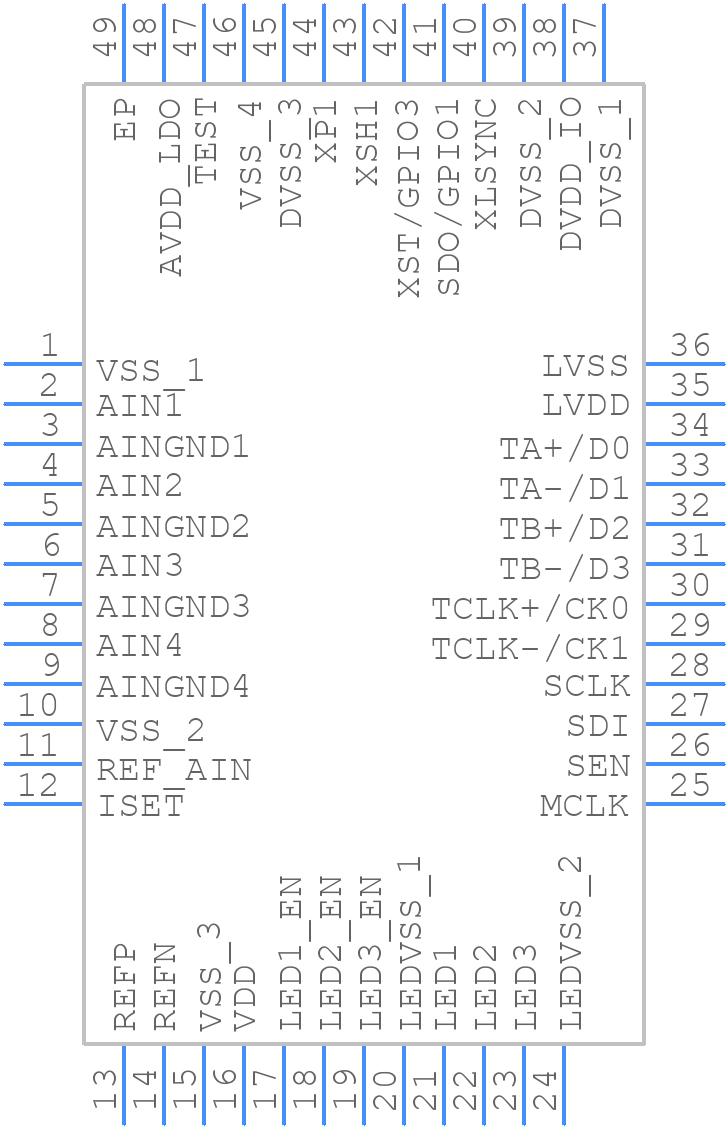 VSP5620RSLR - Texas Instruments - PCB symbol