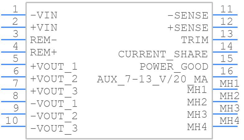 RDH60072WS48 - XP POWER - PCB symbol