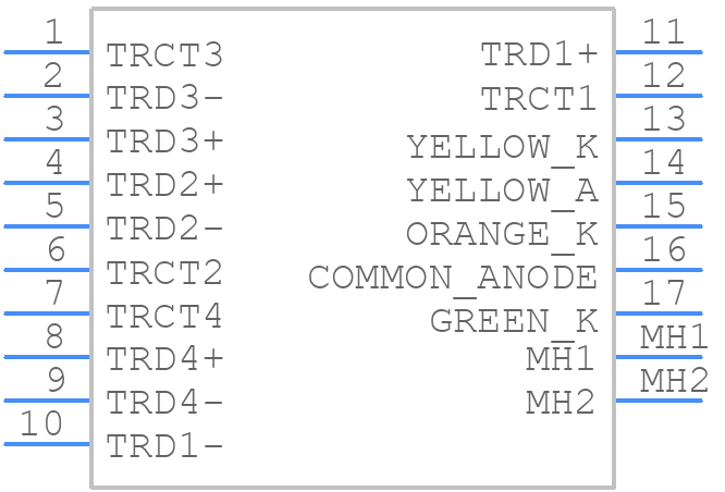 L829-1J1T-43 - Bel - PCB symbol
