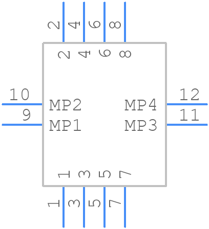 5050700822 - Molex - PCB symbol